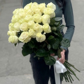 Монобукет из 25 роз Эквадор Мондиаль (80 см) в Наро-Фоминске