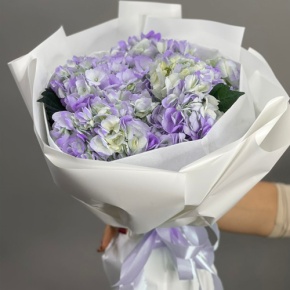 Букет из 5 фиолетовых гортензий в Наро-Фоминске