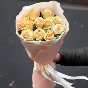 Букет из 11 роз Пич Аваланж (60 см) в Наро-Фоминске