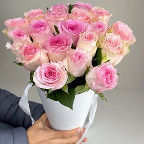 Букет из 21 розы Кения в конусе в Наро-Фоминске