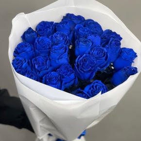 25 синих роз Эквадор (60 см) в Наро-Фоминске