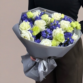 Букет из ароматных гиацинтов и эустом в Наро-Фоминске