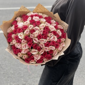 Букет "Амурный" из 101 розы (40 см) в Наро-Фоминске