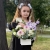 Композиция с георгинами на 1 сентября в белом ящике в Наро-Фоминске