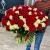 Букет 151 роза красный и белый микс (60 см) в Наро-Фоминске