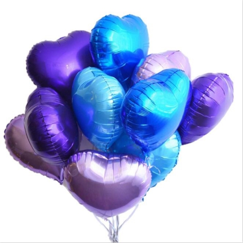 Сердце фиолетовое фольгированный шар с гелием (45 см) в Наро-Фоминске