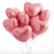 Сердце розовое фольгированный шар с гелием (45 см) в Наро-Фоминске
