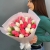 Букет из 25 кораллово-белых тюльпанов в Наро-Фоминске