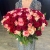 Букет 151 роза красный микс (50 см) в Наро-Фоминске